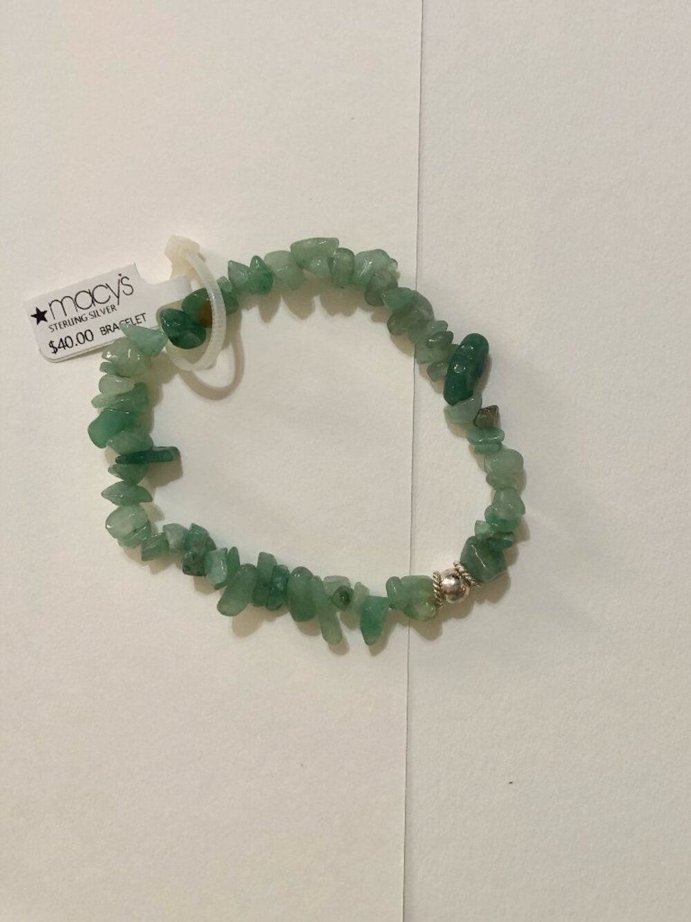 Jade Beaded Stretch Bracelet - Picture 3 of 4